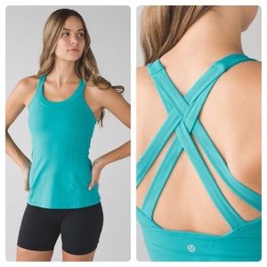 Lululemon Enhearten Tank in Peacock Blue Size 12